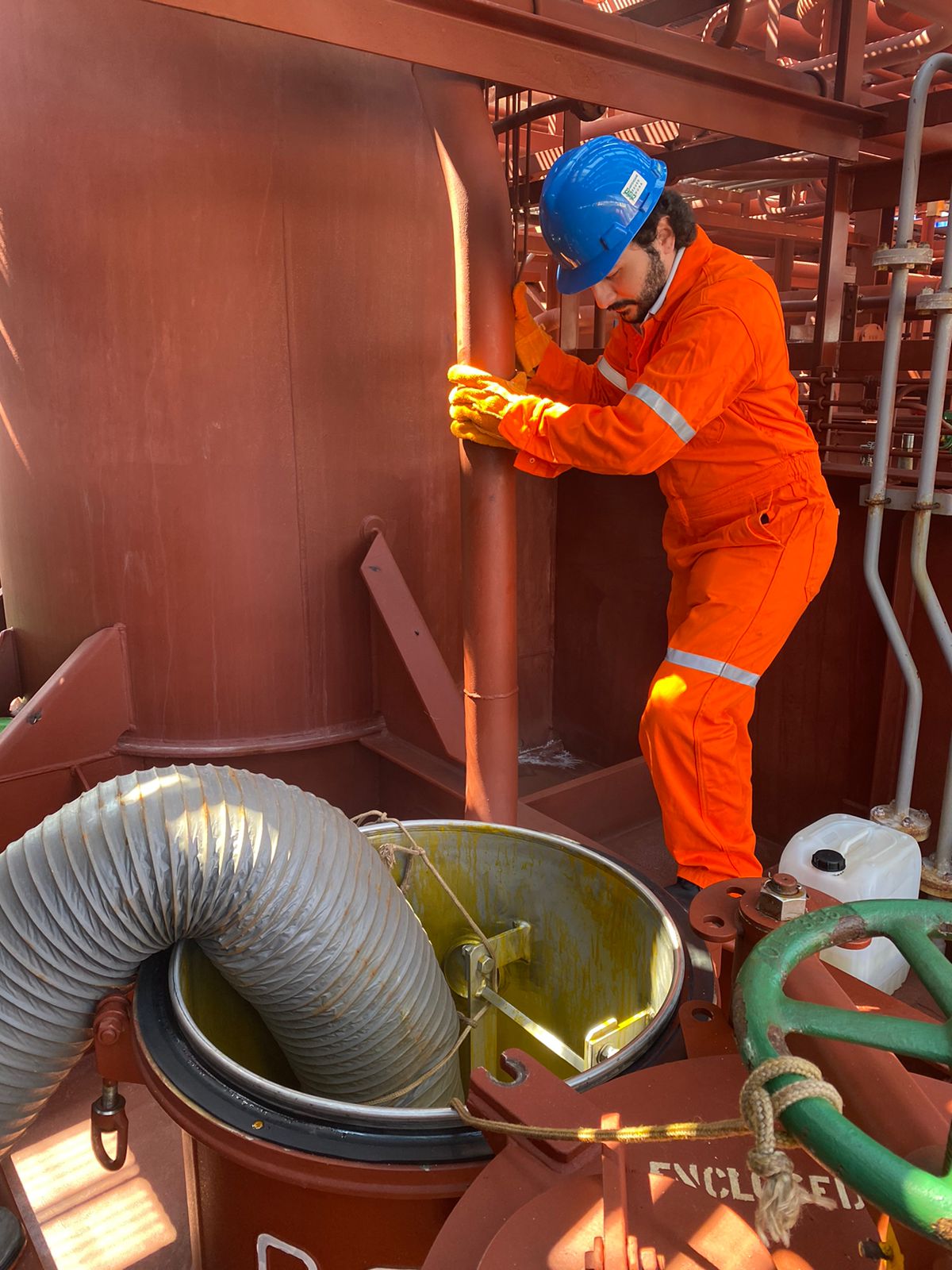 Inspección en barco
