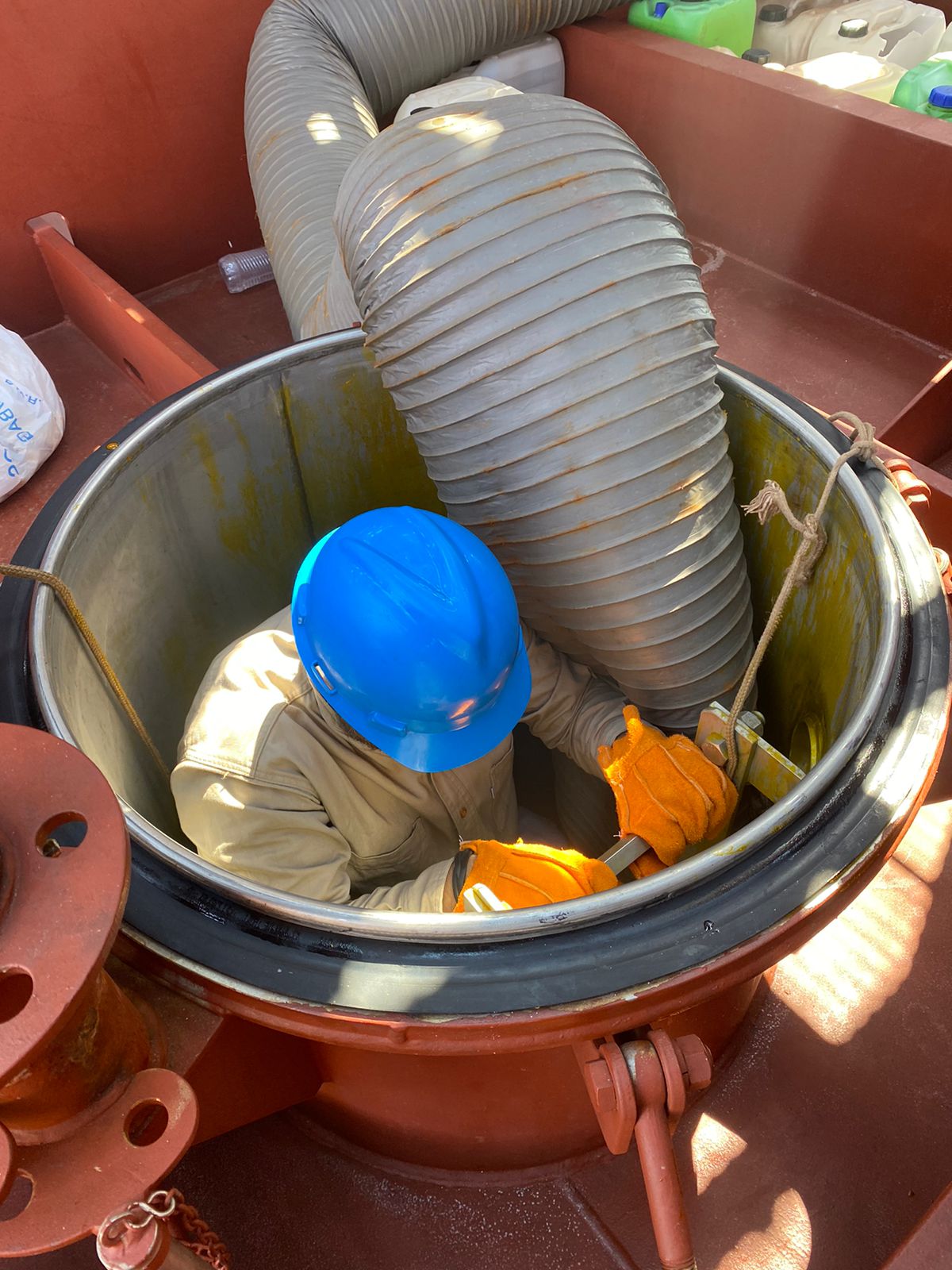 Inspección en barco